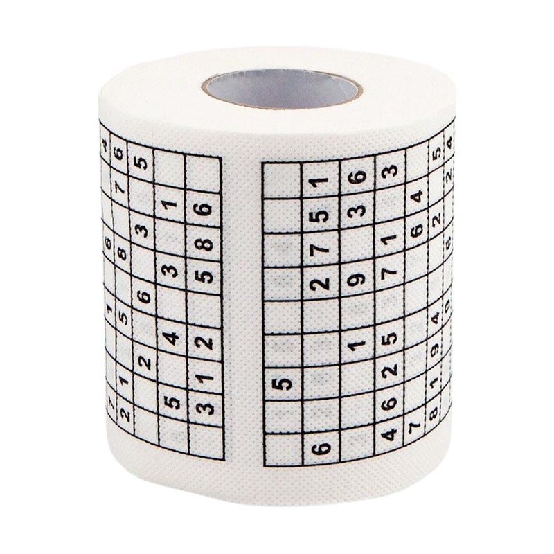 Creative Sudoku toilet paper, bulk purchase, puzzle game, nine-square grid thinking toilet paper, three-ply paper